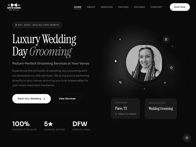 Bowtie Barbers — live example screenshot