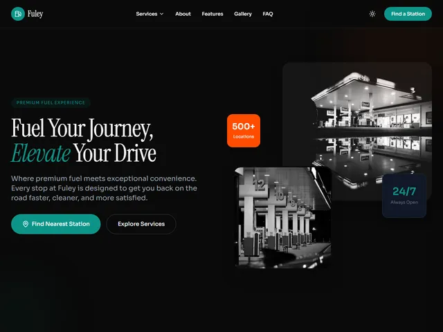 Fuley Gas Station — live example screenshot
