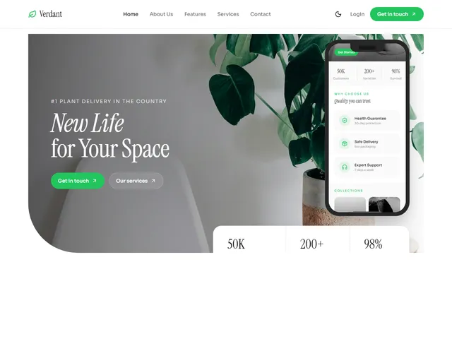 Verdant — live example screenshot