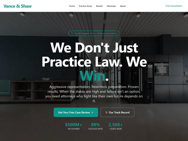 Lawyer / Law Firm website template preview
